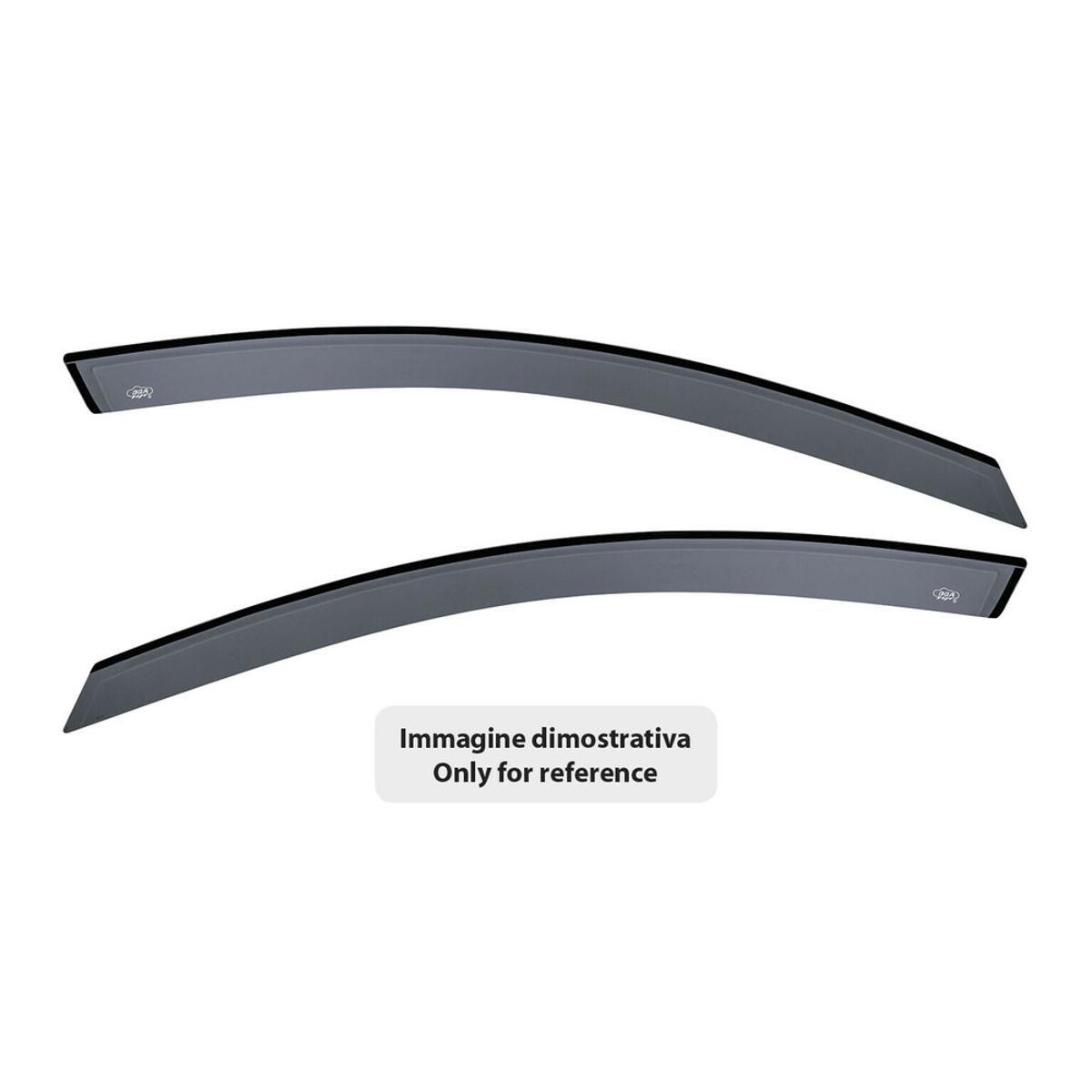 Deflettori anteriori ad incastro DGA lungo per per BMW X6 F16