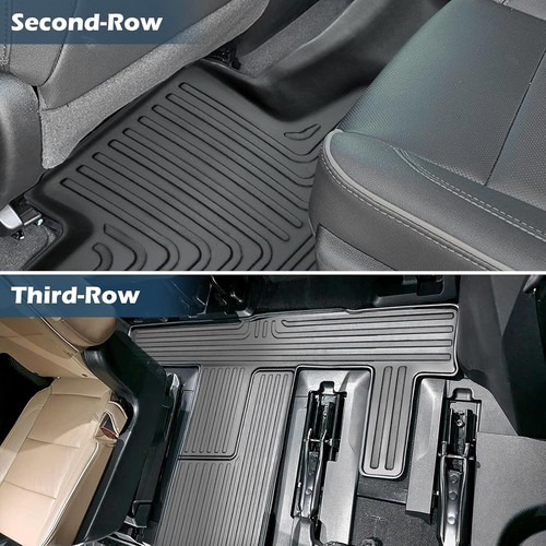 Floor Mats & Mat for Chevrolet/Chevy Tahoe/GMC Yukon 7 Seater 2021-2025 5Pcs - Picture 6 of 7