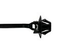 (50 Piece Lot) 7047-7666-30, Black Wiring Clip Car Zip Ties Wrap Push