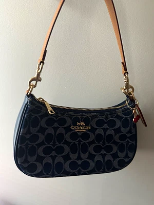 Coach Blue Signature Handbag for sale - eBay