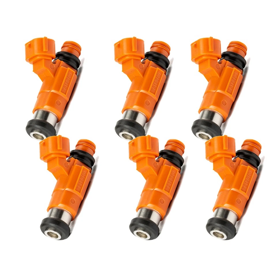 6PCS Fuel Injectors for Mitsubishi Eclipse 2000-2005 Galant 1999-2003 3.0L V6 - Image 2 of 4