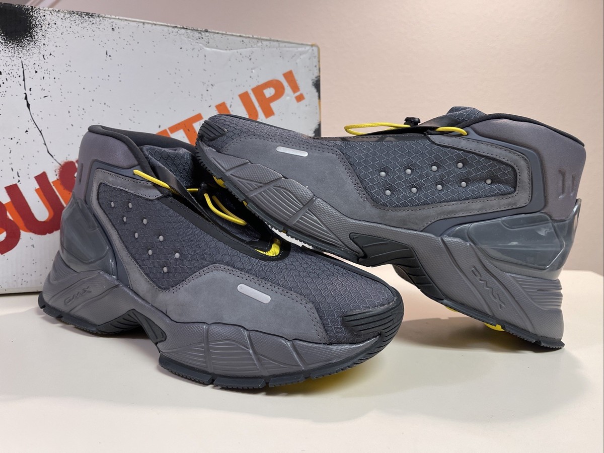 Reebok Ecto Boot DMX Ectomobile Dark Gray Yellow H03298 Mid Top Sneaker Reebok Ecto Boot Men US 9.5 GHOSTBUSTERS yellow/GrDMX  main image 2