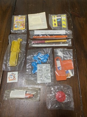 Kellogg s Vintage Cereal Toys 1980 s Mixed Lot Of 11