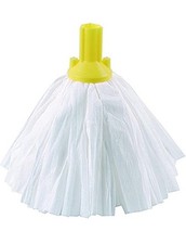 Socket Cut End Mop Head Yellow Non-woven Semi disposable absorbent SYR Spun Lace