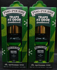 Lot Of 2 Poo Pourri Before You Go Toilet Spray Oh, Spritzmas Tree 2Fl Oz Ea New