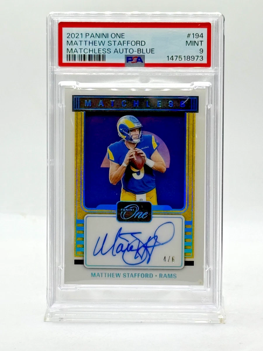 Matthew Stafford Autographed Football Sports Trading Cards