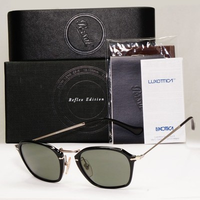 Persol Sonnenbrille 2012 Polarized Reflex Edition Schwarz Grau Grün 3047-S 95/58