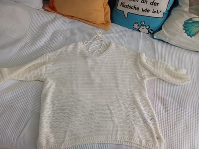 Sommerpulli, cremeweiß, Tom Taylor Denim, Größe M, gestrickt
