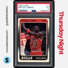 1988 FLEER #17 MICHAEL JORDAN PSA 5