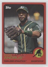 2021 Topps Archives 1973 Topps Red 32/75 Elvis Andrus #125 9e1