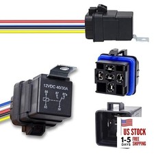 12V DC Waterproof Automotive Relay Kit with Harness, 5-PIN SPDT 5 PIN-1 Pack