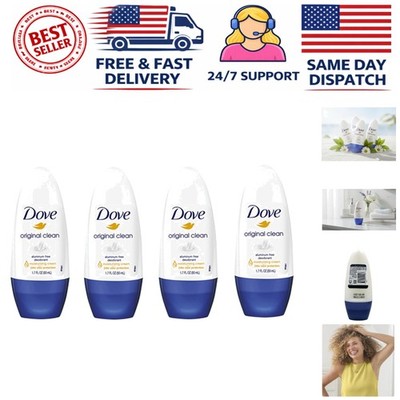 4-Pack  Clean Roll-On Deodorant with Moisturizing Fresh Scent, 1.7 FL Oz