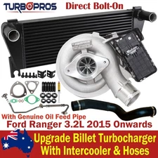 Billet Turbor&Intercooler+Hoses&Oil Feed Pipe For Ford Ranger 3.2L 2015 Onwards