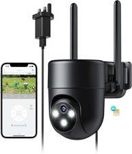 4G LTE Security Camera Outdoor with SIM Card 24/7 Recording 2K Full Color Night