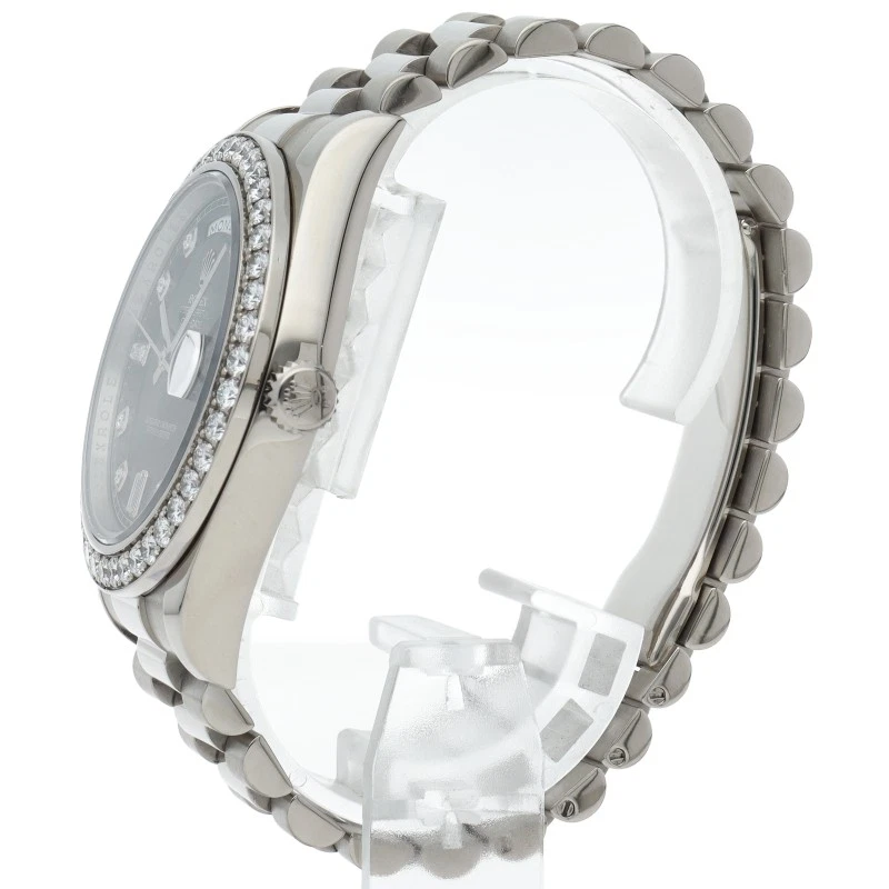 Reloj Rolex Day-Date 2 10P Diamante Bisel Diamante 218349A(G) K18WG Reloj Hombre... Foto 3 de 4