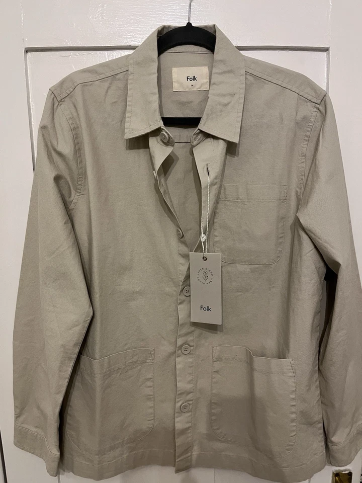 Folk linen blended Shirt / Overshirt M Medium size brand new with tags RRP £160 - Image 2 of 4