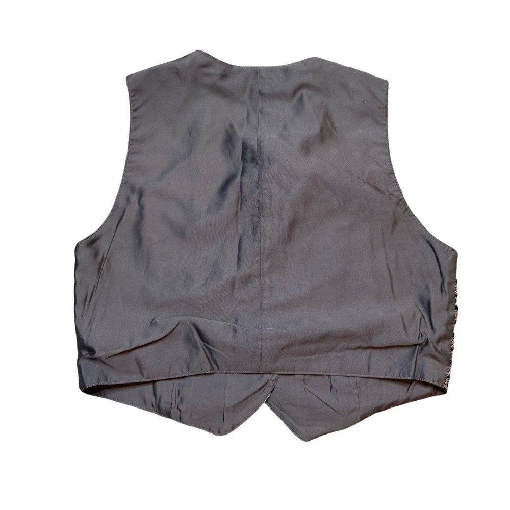 Vintage GAP Patchwork Necktie Style VestSize Small - image 2