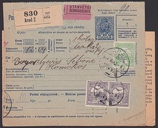 HUNGARY 1917 Parcel card ex ARAD............................................K335