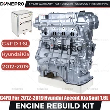 G4FD 1.6L Engine Assy Long Block 1591CC GAS For Hyundai Kia Rio Soul 2012-2019