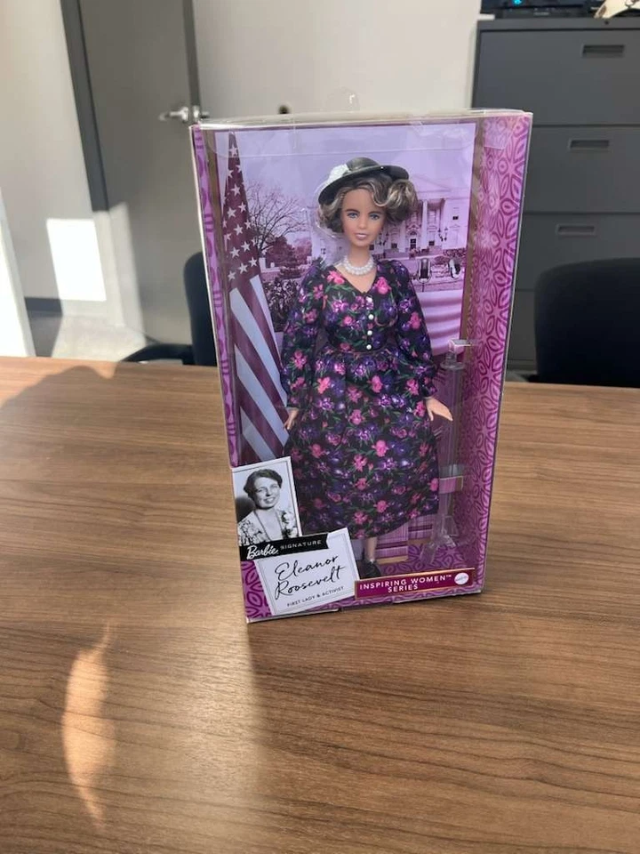 MATTEL Barbie Eleanor Roosevelt Inspiring Doll – GTJ79 – New Sealed – Rare Collector