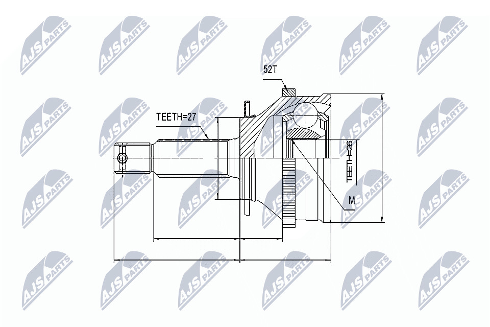 N.T.Y. NPZ-HY-501.NTY Joint Kit, drive shaft for HYUNDAI