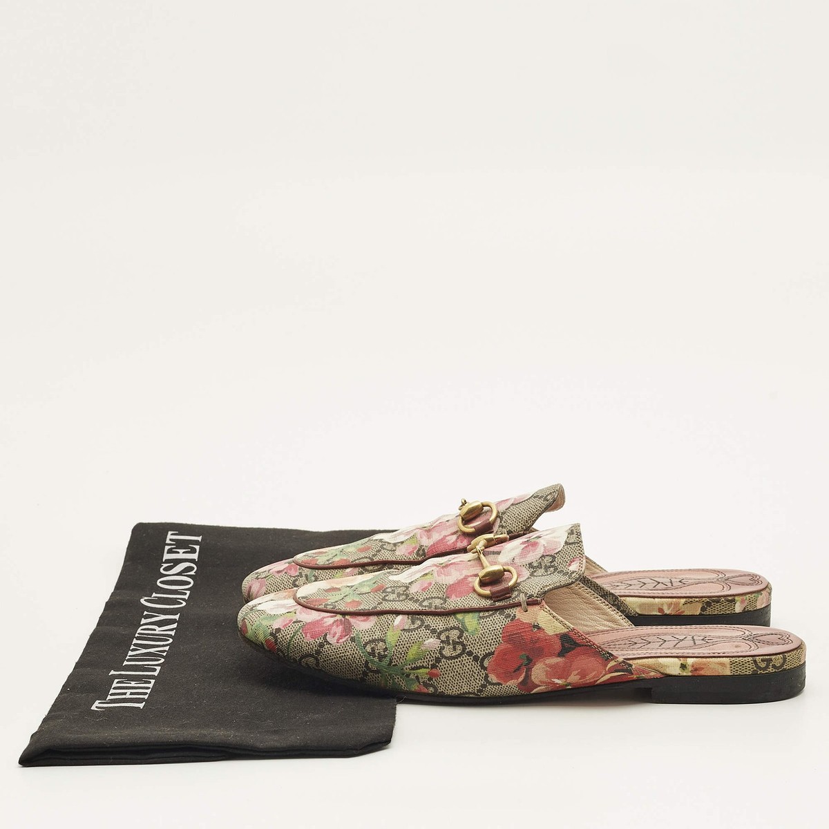 Gucci Princetown Size 36 Multicolor GG Supreme Canvas Mules | eBay