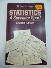 Statistics: A Spectator Sport - Jaeger, Richard M. - Good - See condition no...