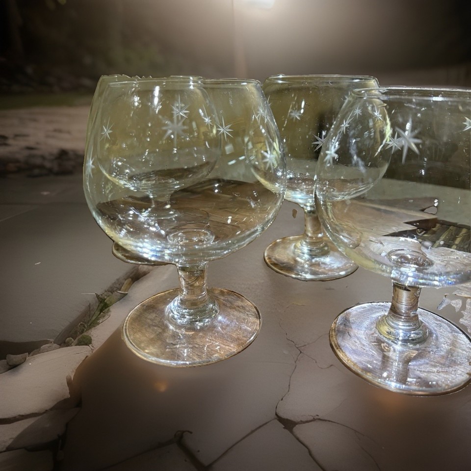 Atomic Sputnik-era starburst snifters scream mid-century cocktail party in the best possible way — a genuine conversation piece for any bar cart.