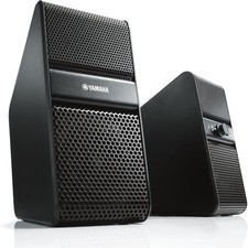 YAMAHA NX-50 Powered Speaker Pair Compact Audio Vintage Black AC100V Japan