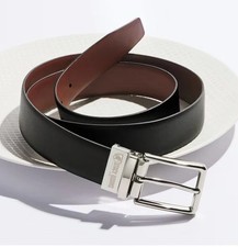 Stacy Adams Winston Reversible Black Brown Cut To Fit Belt NEW
