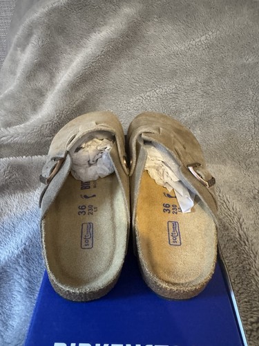 Birkenstock clogs boston soft footbed taupe UK3.5 EU36 - Picture 3 of 6