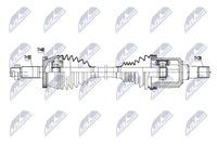 NTY NPW-HY-666 Antriebswelle Vorne Links FüR Hyundai KIA
