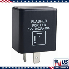 12v 0.02a-10a 2-pin Cf-12 Automatic Electronic Led Flasher Relay Turn Indicator