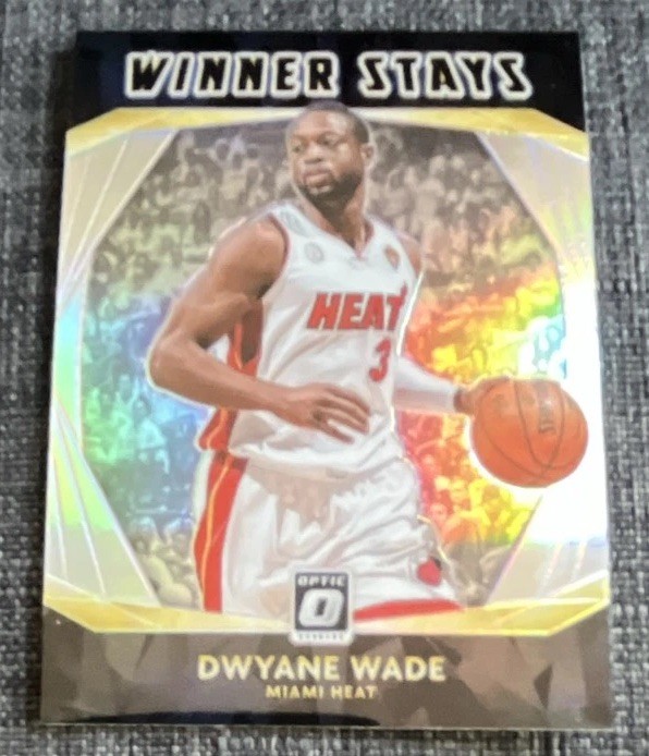 2020-21 Panini Donruss Optic - Dwyane Wade Winner Stays #16 Holo Prizm HOF