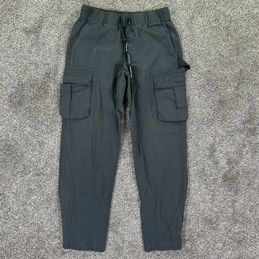 Studio Cargo Jogger Ripstop Pants Dark Grey Mens Small Workwear Casual Workout