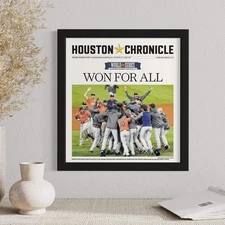 Black Newspaper Frame Made For Media Measuring 11x12 Inches