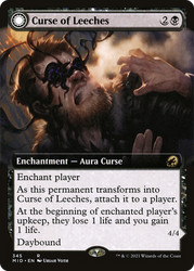 Curse of Leeches // Leeching Lurker (Extended Art) #345 Innistrad: Midnight Hunt