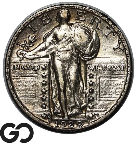 1929-S Standing Liberty Quarter, Choice AU+