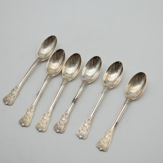 6 feine Kaffeelöffel 925 Silber A. Michelsen Dänemark 11 5 cm = 101 0 g