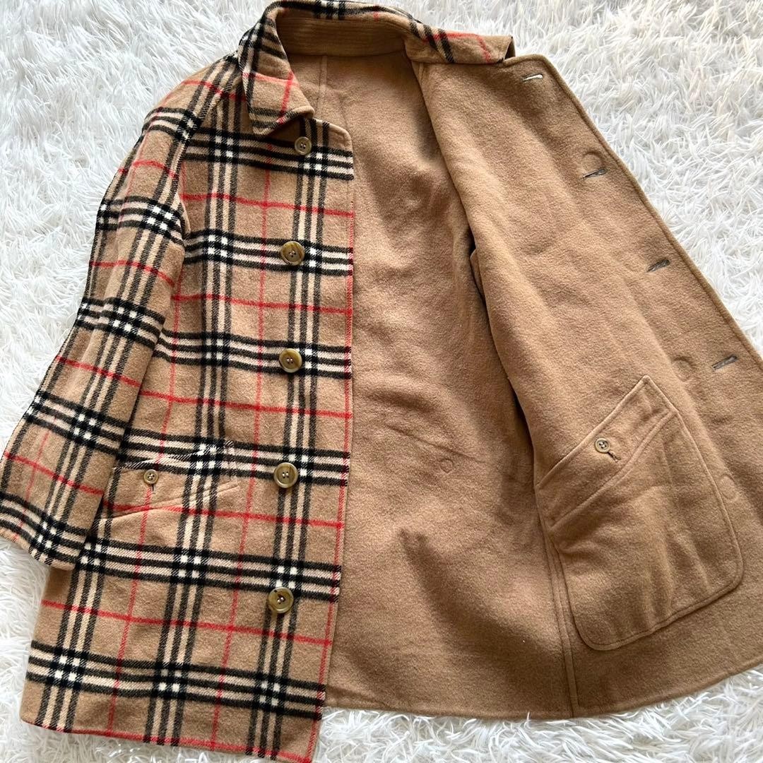BURBERRY Wool Coat Nova Check Asian fit M US size S Beige Authentic by JAPAN thumbnail 17