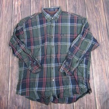 Chaps Ralph Lauren Shirt Mens XL Plaid Button Down Casual Preppy Dress Shirt