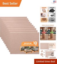 Customizable Self-Adhesive Felt Pads - 10 pcs for Floors Furniture, 8x6