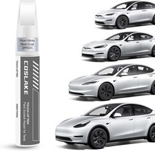 Car Touch Up Paint Pearl White Multi-Coat PPSW  for Tesla Model Y/3/S/X, 2 in 1