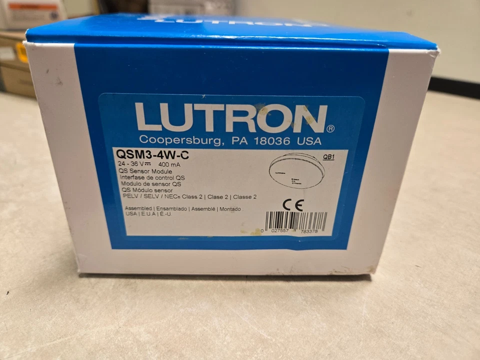 Módulo sensor QS Lutron QSM3-4W-C 24-36b 400 ma NOB Foto 2 de 4