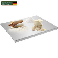 Edelstahl Schneidebrett Mit Anschlagkante 30 X 40 Cm KüChe Arbeitsplatte