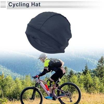 Cycling Hat Sweat and Moisture Wicking Breathable Navy 26x15.5cm 1 Pcs