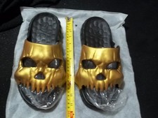 Men's Fashion Skull Design Slides - Open Toe, Non-Slip EVA Sole, Stylish Indoor/