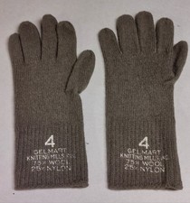 Vintage Gelmart Knitting Mills Inc. Wool Nylon Green Winter Gloves