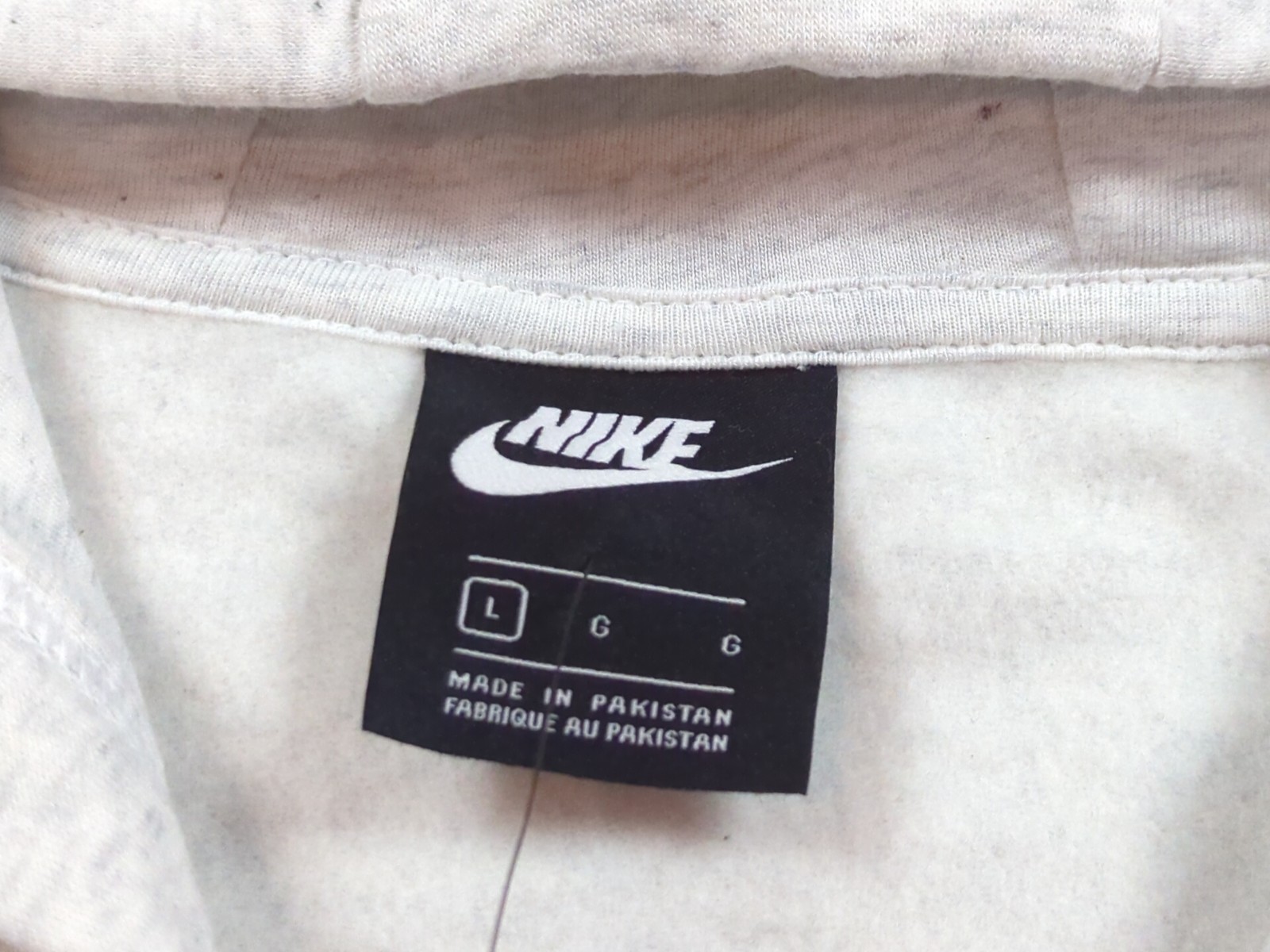 SACAI X NIKE Giacca Nike donna grande grigia vestibilità standard manica lunga casual full zip cappuccio