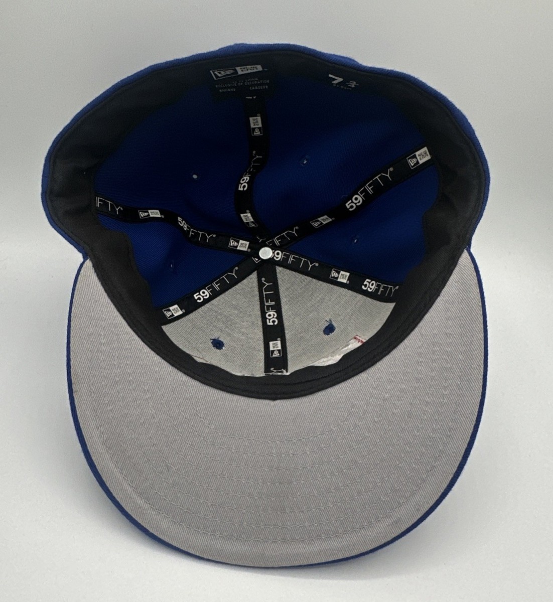New Era 59FIFTY Zerofux Box Logo Fitted Hat 7 3/4 Terp Chasing Blue View 6